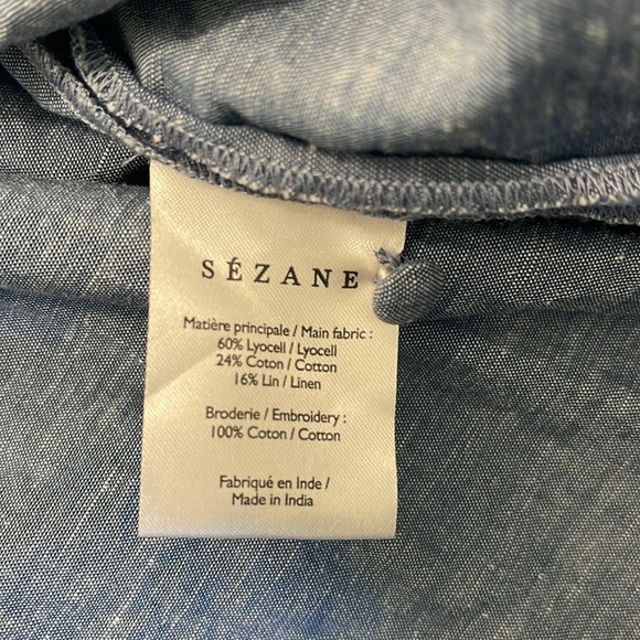 EUC Sezane CHLO Chambray Blue - Picture 7 of 8